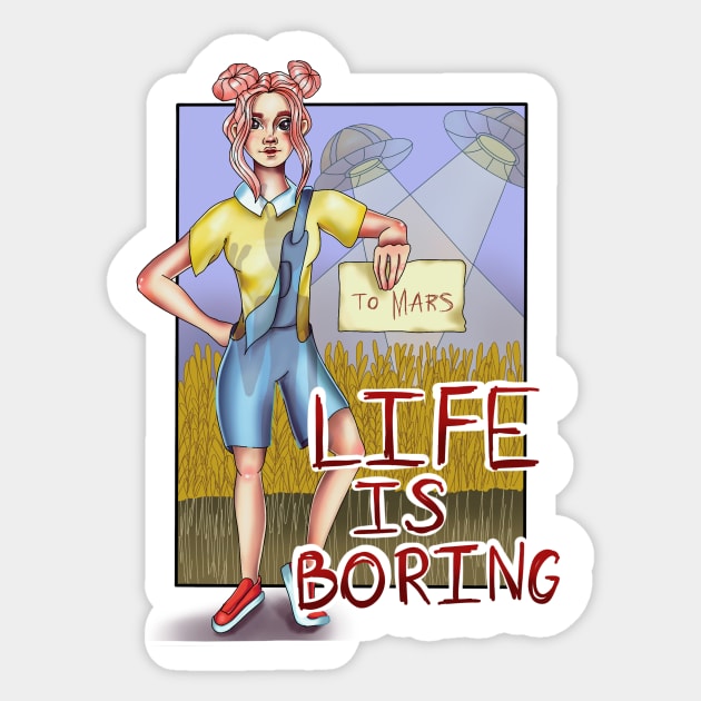 Boring Life Sticker by Artside